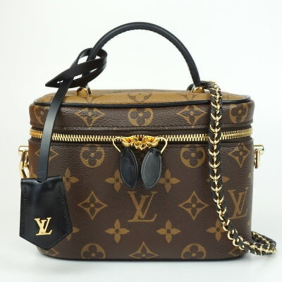 Louis Vuitton Vanity NV Reverse Canvas Brown Chain Shoulder Bag - Picture 1 of 9